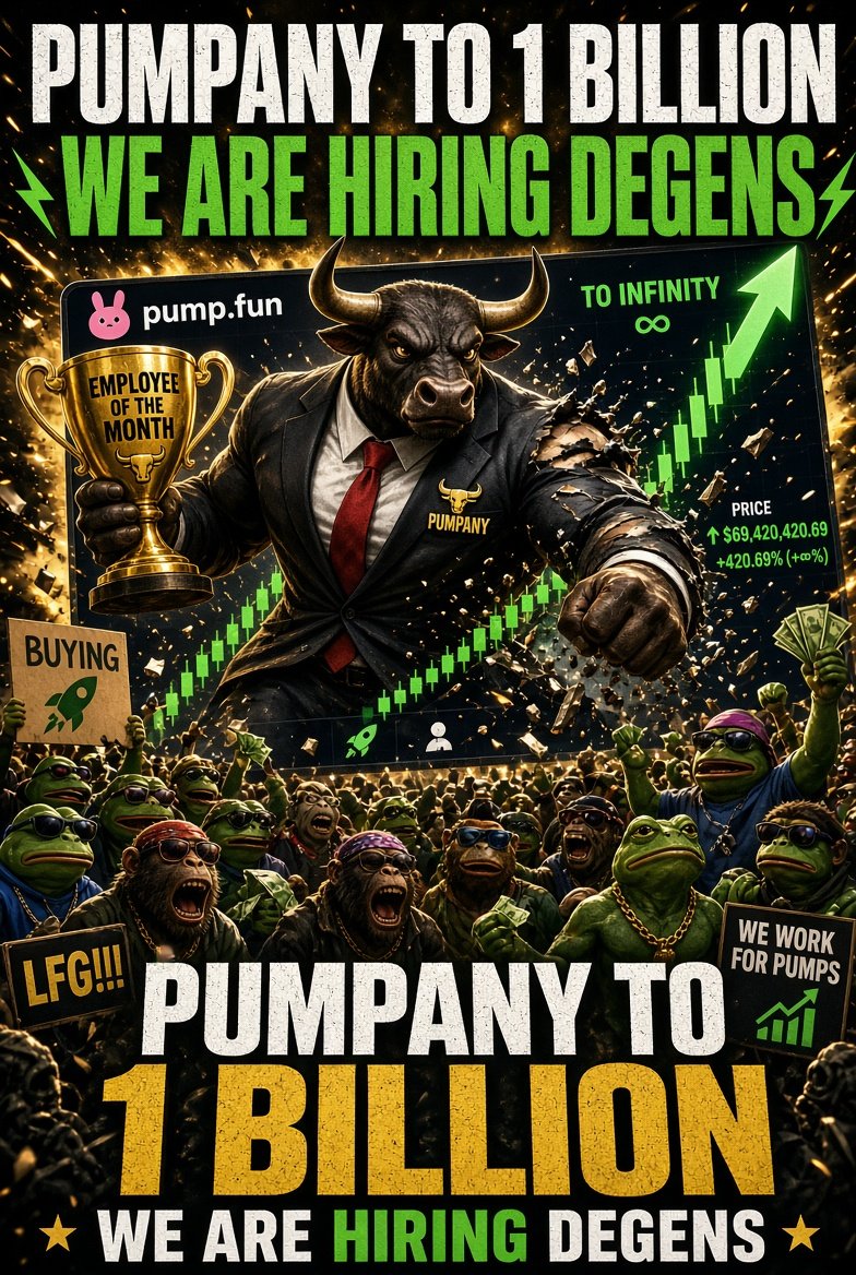 Will078's tweet photo. @Pumpany_PF is hiring degens hahaha lets goooo!!! Get your spot in this new Pumpany company!!

CA: solana:8qA3pCHsKgAgSBNySbenV5pRstgcUanwoopngrKJpump https://t.co/WVwMrEZbcF