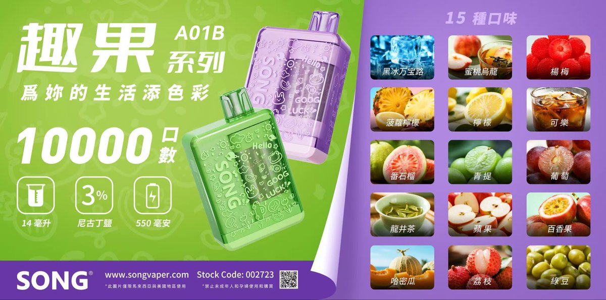 toschmcquigg007's tweet photo. ✨  #SONGA10  崧盒，A01b经典回归

✅10000口超大口数，超长续航，大电量加持，持久陪伴
✅15种丰富风味，水果｜茶饮｜汽水，多重口感随心选
✅潮玩透明方盒机身，趣味涂鸦印花，多彩配色，颜值拉满
✅匠心品质，安心可靠，每一口都带来缤纷体验 https://t.co/UtPpo41W9n