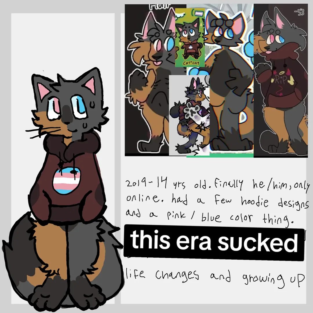 K1ttyFr34k_'s tweet photo. Looking thru all my old sonas from 2016-now !! 1/2

[[ #furry #fursonaart #fursona #furryart #ocart ]] https://t.co/XQinMZuQLt