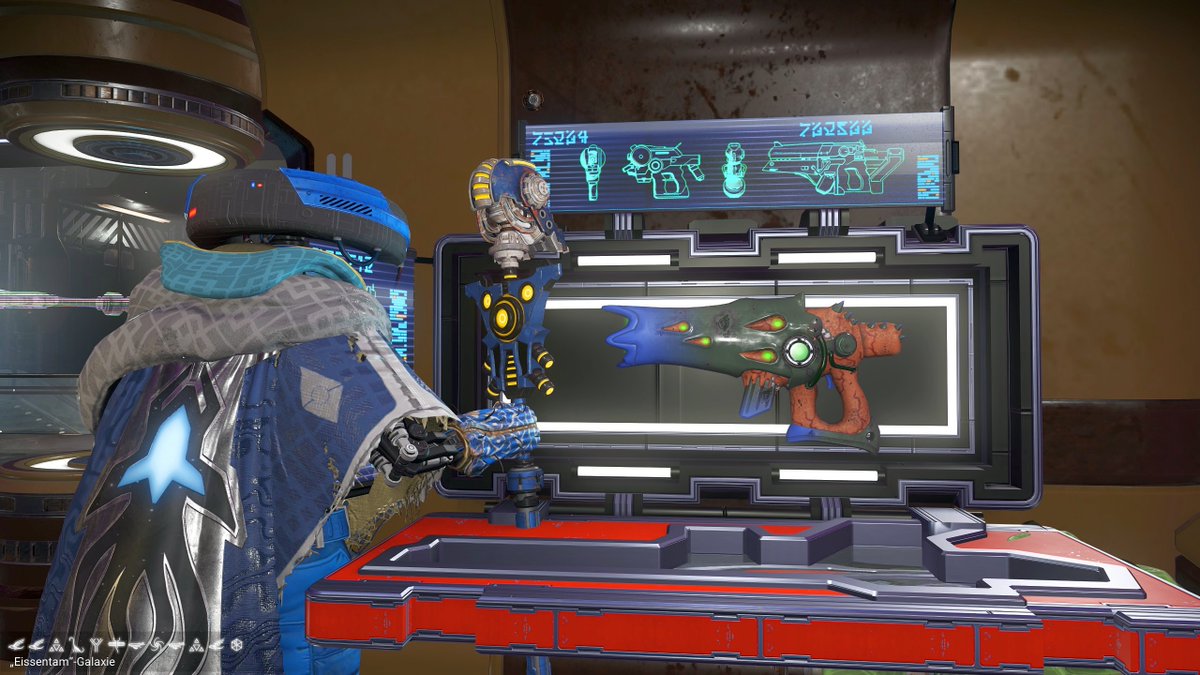 NostromoNMS's tweet photo. Are you looking for a simpler multi-tool? Does the staff always get in your way? Would you rather carry an exclusive ‘Back to the Roots’ weapon? Then you’ve come to the right place! #NoMansSky #HelloGames #NMSCVIC #NMSCosmos https://t.co/JF95ZnDj6k