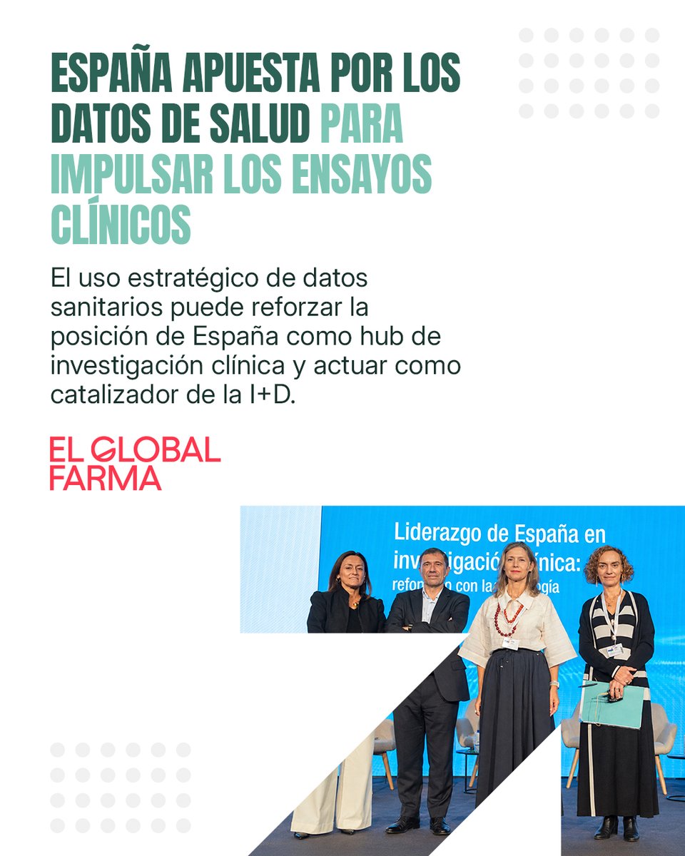 cesif_ES's tweet photo. #NoticiasDelSector

📊 Datos de salud para reforzar los ensayos clínicos (El Globalfarma)
🇪🇺 Nuevas vías de acceso a la innovación (Diariofarma)
🧬 Terapia génica española contra el Alzheimer en fase clínica (Pharmatech)

👉 https://t.co/FodXPBoa6Z

#Cesif https://t.co/fMP9kTAW9k