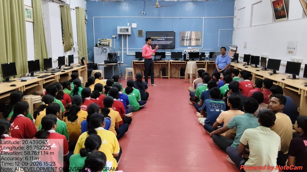 JNV_Cuttack's tweet photo. AI Skill Development Classes under IKS at PM SHRI Jawahar Navodaya Vidyalaya, Mundali, Cuttack.@#NVS_HQ@#Eduminofindia@#nvsrobbsr https://t.co/0x20dPZuPr
