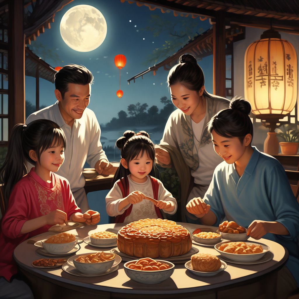 GaneGanesh17's tweet photo. Mooncakes, laughter, and warm company under the full moon  Happy Mid-Autumn Festival! https://t.co/TG7m76nGwi