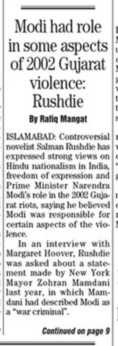 mawngat's tweet photo. 13 September 2026: The News: Back Page
https://t.co/Szjnb1ReWt
Modi had role in some aspects of 2002 Gujarat violence: Rushdie https://t.co/5sSRYDKeDp