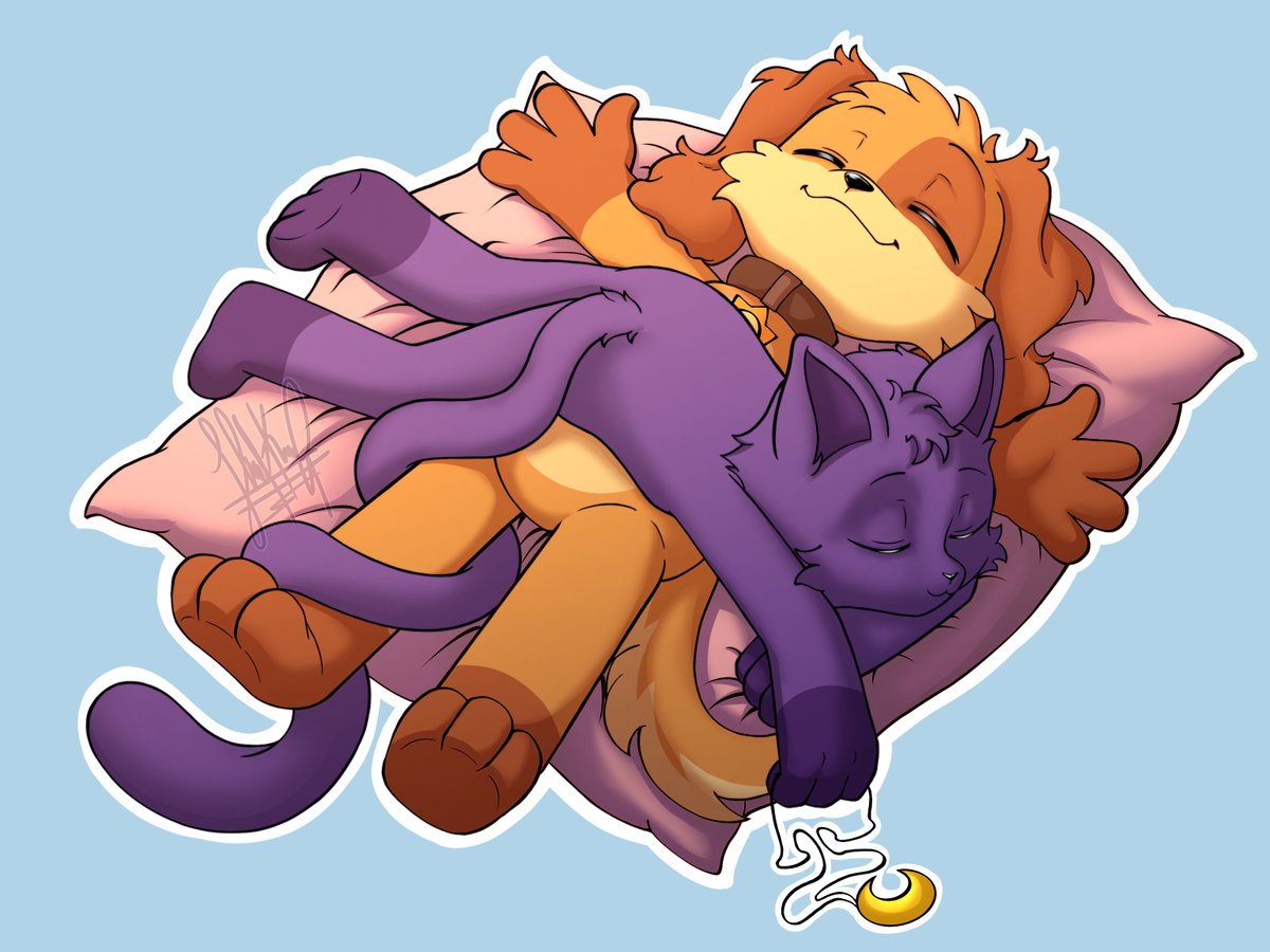 bowHK_art's tweet photo. Sometimes, your friend's company is just what you need :3
(The shading is a mess xDD)
#Catnap #Dogday #Daynap https://t.co/zxAI1oDPRl