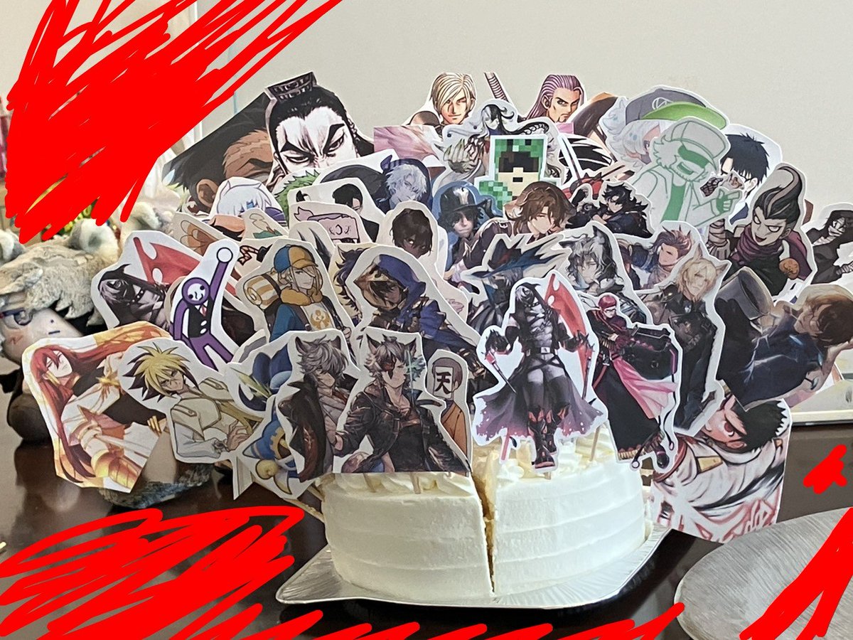 REALIZEMYIDEAL's tweet photo. みんなで推しケーキ作りました！！！めっちゃ圧強い…… https://t.co/a3uXeEMXi7