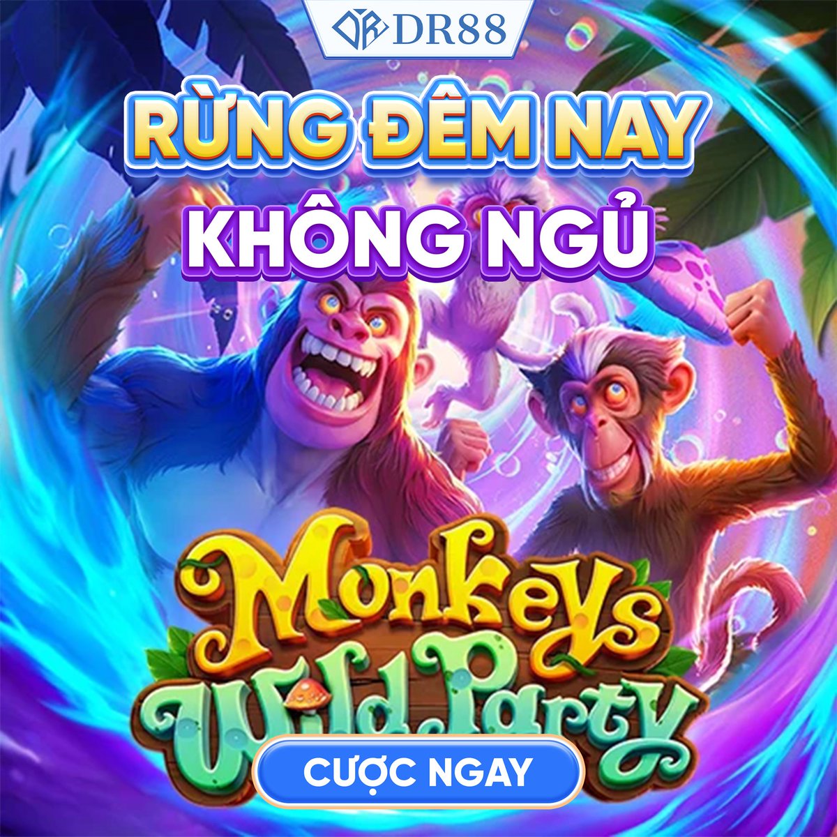 dr88app's tweet photo. 🍄 KHU RỪNG NÀY KHÔNG NGỦ — NÓ ĐANG MỞ TIỆC!

Nấm phát sáng, âm nhạc vang lên và những chú khỉ đã chiếm toàn bộ khu rừng.

👉 CƯỢC NGAY: https://t.co/xdWELgIYjZ

#DR88 #PGSoft #MonkeysWildParty #SlotGame https://t.co/7vU0yGmRH7