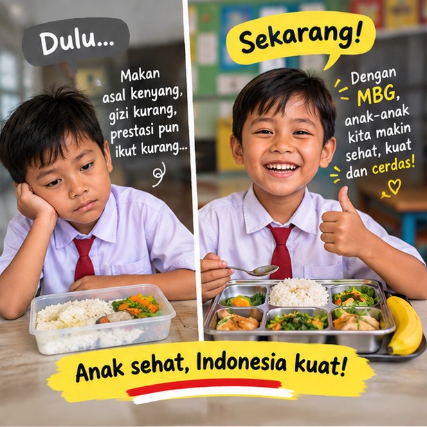 samsamdrf's tweet photo. Program Makan Bergizi Gratis tidak hanya menjamin kecukupan gizi anak-anak, tapi juga berkontribusi mencetak generasi unggul menuju Indonesia Emas 2045. #mbg https://t.co/B2MGDU7CXh