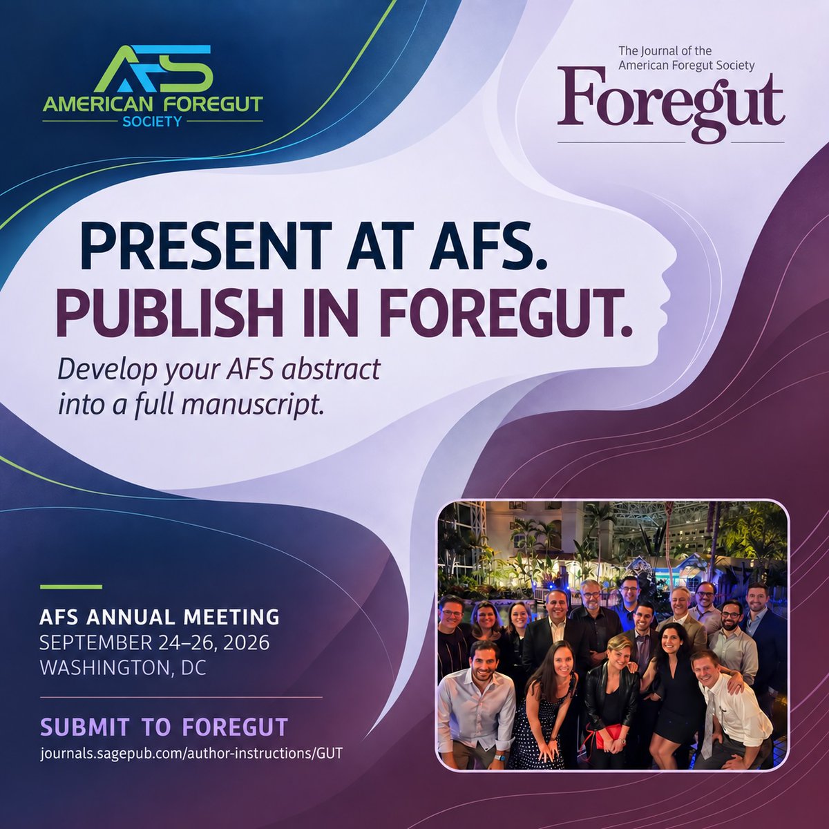 foregut_journal's tweet photo. 🎤 Presenting an abstract at #AFS2026?
📄 Turn your abstract into a full manuscript
🌟 Share your work with the foregut community 
📘 Submit to Foregut, the Journal of the American Foregut Society 
 🔗 
https://t.co/7NWKbiEqTC 

#ForegutJournal #ForegutSurgery #Research https://t.co/mYvIYMH5MA