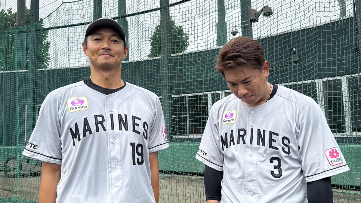 chibalotte_pr's tweet photo. #角中勝也 選手vs #唐川侑己 投手のLiveBPが終了しました。 全3打席におよぶ真剣勝負の結果は！？
近日、YouTube広報カメラで配信予定ですので、ぜひチェックしてください！
#chibalotte #広報 https://t.co/WpuiFdsD56