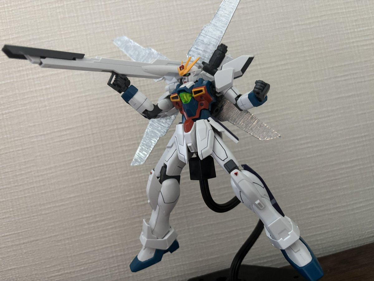 not_88_'s tweet photo. ガンダムX完成👏

武装が背中にマウントできたり何よりでかいキャノン背負っているというのがとてもロマンを感じて好き
 #ガンプラ
 #ガンプラ好きと繋がりたい https://t.co/RwVktM3ppK
