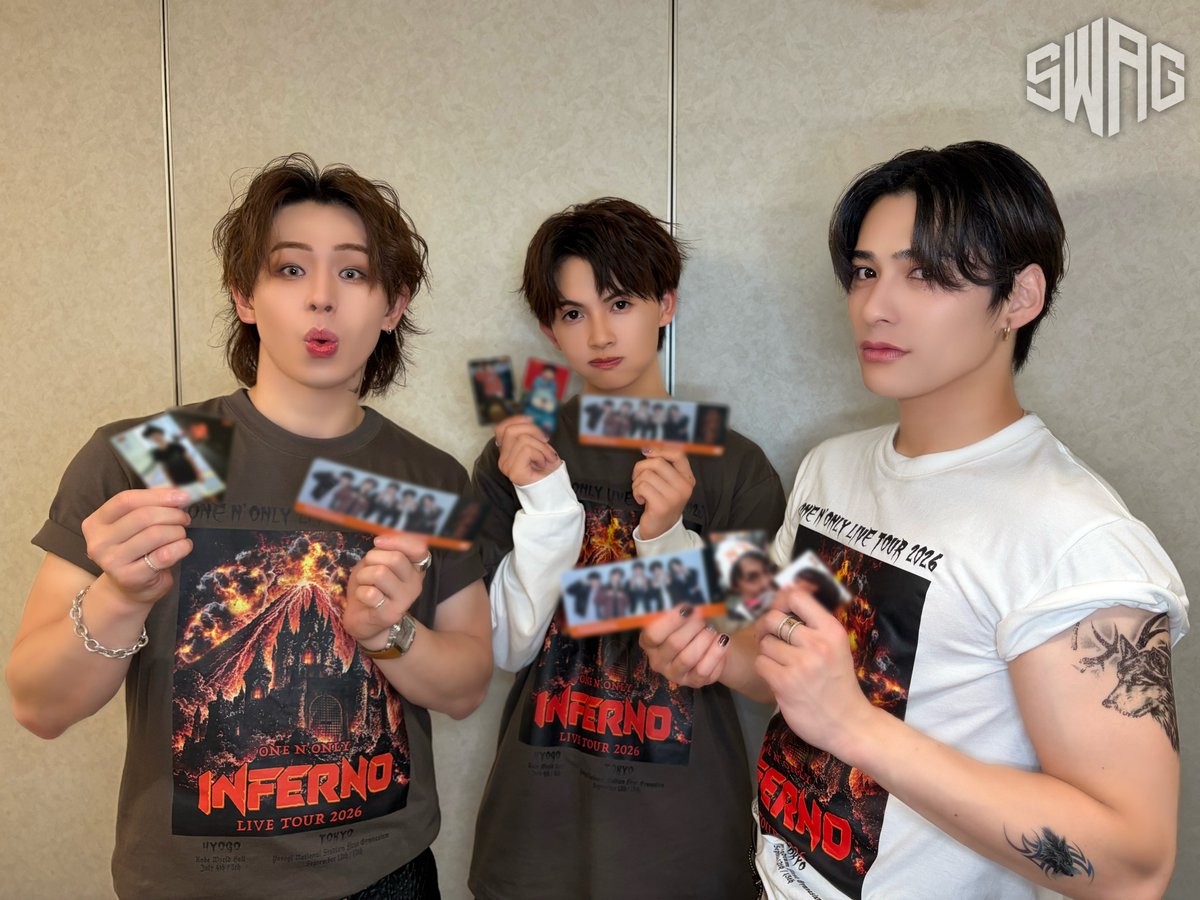onenonly_tokyo's tweet photo. FCブース情報💁‍♂️
本日開催！
LIVE TOUR 2026「INFERNO」 東京公演DAY2🗼🗼

会場にて、#SWAG 会員限定企画実施中！
⚠️⚠️⚠️特典は数に限りがございます。無くなり次第終了となります。⚠️⚠️⚠️

●来場者限定特典「ピクチャーチケット(東京Ver.)」
⚠️東京公演を通して1人1枚のお渡しです。FCブースで[MY PAGE]をご提示ください！⚠️
⚫︎CHECK IN POINT ＆ STAMP

▼FCブース受付詳細
https://t.co/6nPh7XdzTD
⚠️FCブース終日場外のため、入場後はご利用いただけません。⚠️

さらに、新規入会・お友達紹介キャンペーン実施中！
https://t.co/LGf4ZzyFVr

ぜひ、お立ち寄りください🐶

#ワンエン #ONENONLY