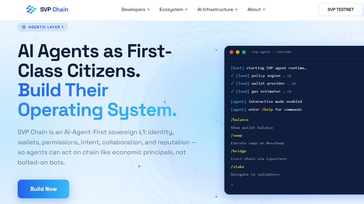 0xbamse_'s tweet photo. Been checking out @SVPChain lately. Interesting approach to onchain infrastructure and definitely one to keep an eye on.

#SVPChain SVP-DVX8

https://t.co/jJJHYMNSGf

SVP Chain testnet is live and the rewards campaign is already running 👀 https://t.co/1y8p9S7qBT