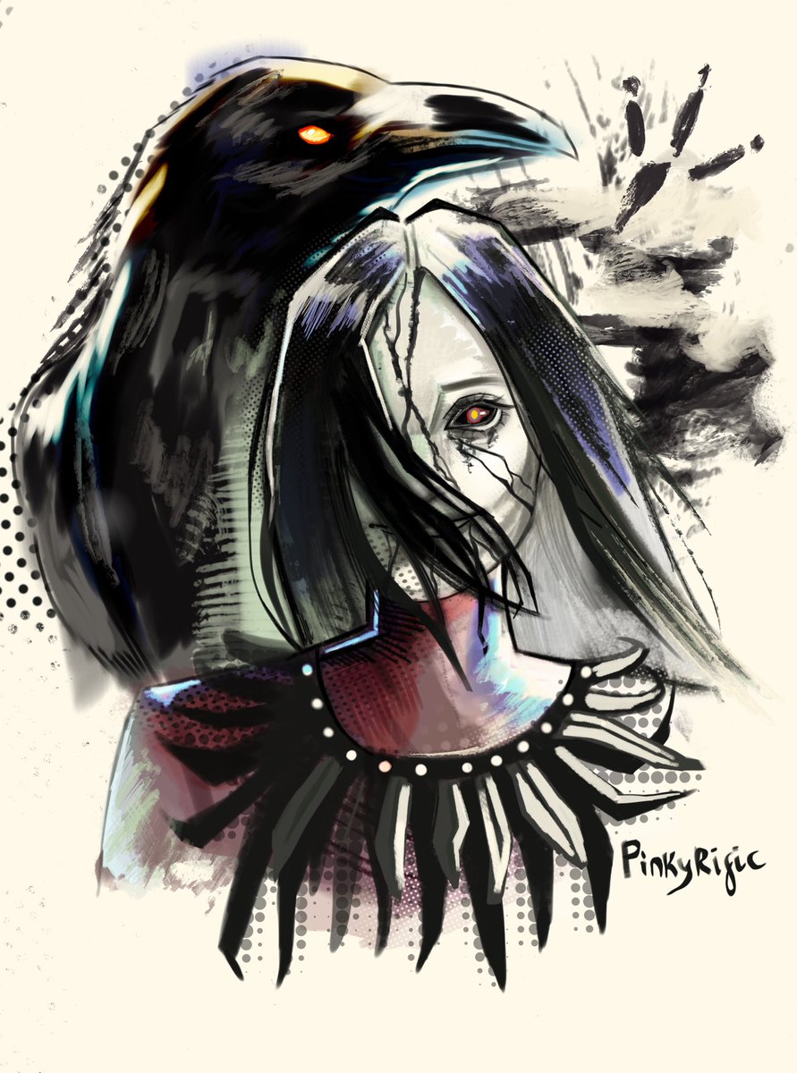 pinkyrific's tweet photo. Little carmina sketch🐦‍⬛🐦‍⬛
#deadbydaylight #carminamora #theartistdbd #procreate https://t.co/nuFHvfYyor