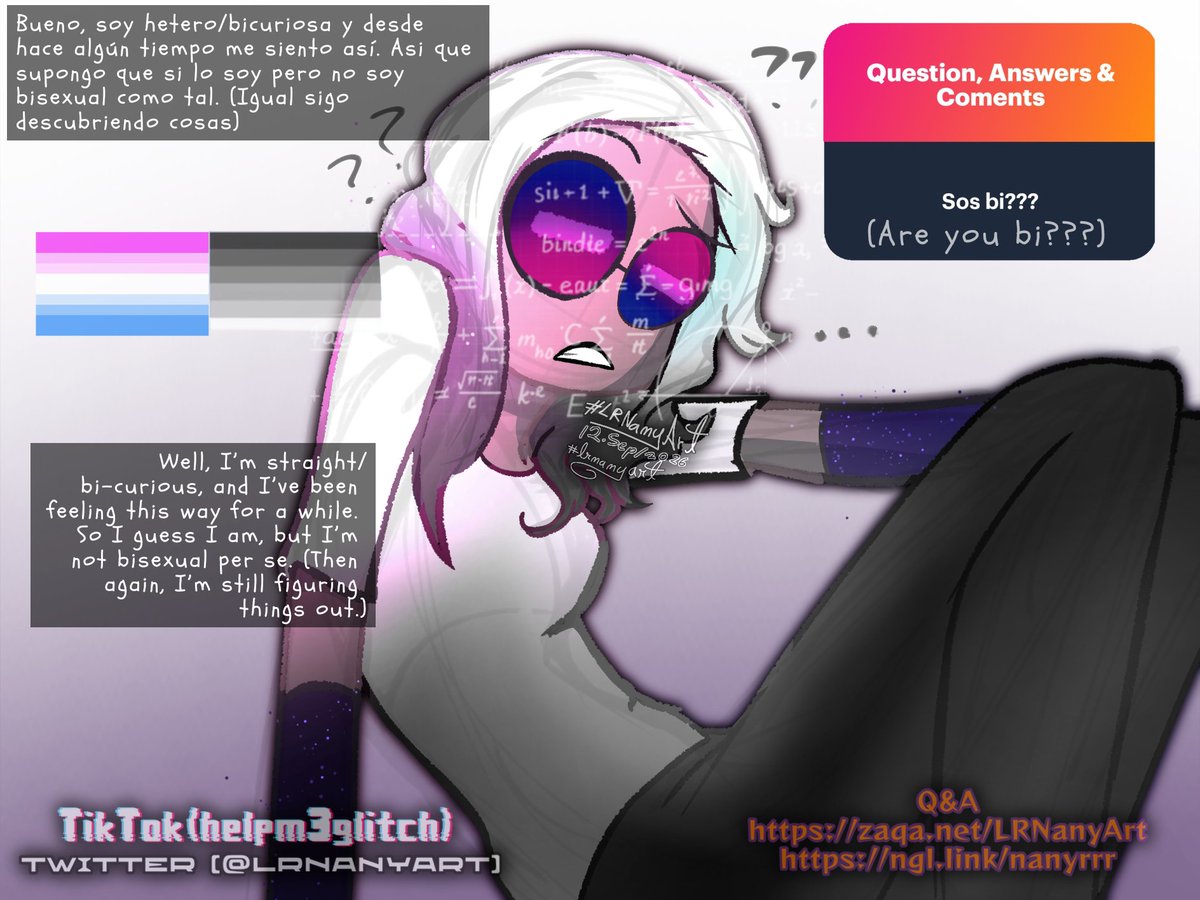 LRNanyArt's tweet photo. Question, Answer &amp; Comment
[№ 4]

I suppose I'm curious in myself.
——————————————
✧
https://t.co/dwrWYqtDL9
https://t.co/P4e6KSf3nB
✧
——————————————
#LRNanyArt #MultiTVWorld #Askme #draw #LRNanyAsk https://t.co/XUByfIo2Fo