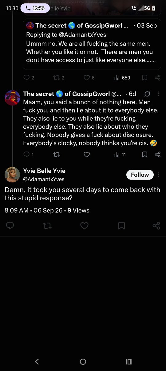 MalliesRoom's tweet photo. Max cause i Clocked her Tea .. now im blocked 🤣🤣🤣🤣 cause Nobody is confusing you for a ciswoman babe. And thats fine. But acting like youbhave some access to st8 ken that we dont , is weird af. 🤣🤣🤣 Being male centered is weird af. 
@AdamantxYves https://t.co/sQ1vrC5QnD