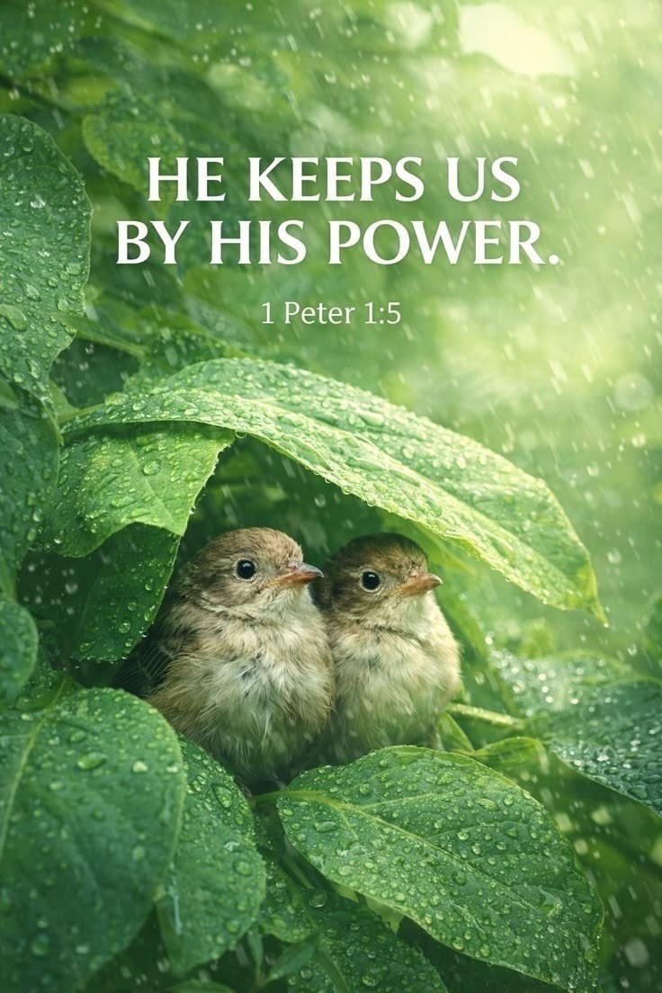 Bubacarr090's tweet photo. 1 Peter 1:5 reminds us that through faith, God’s power keeps and protects us as we wait for the salvation He has promised. Keep trusting Him—your hope is secure. 🙏🏽❤️

#Faith #GodsProtection #BibleVerse https://t.co/pZa6wO4m0K