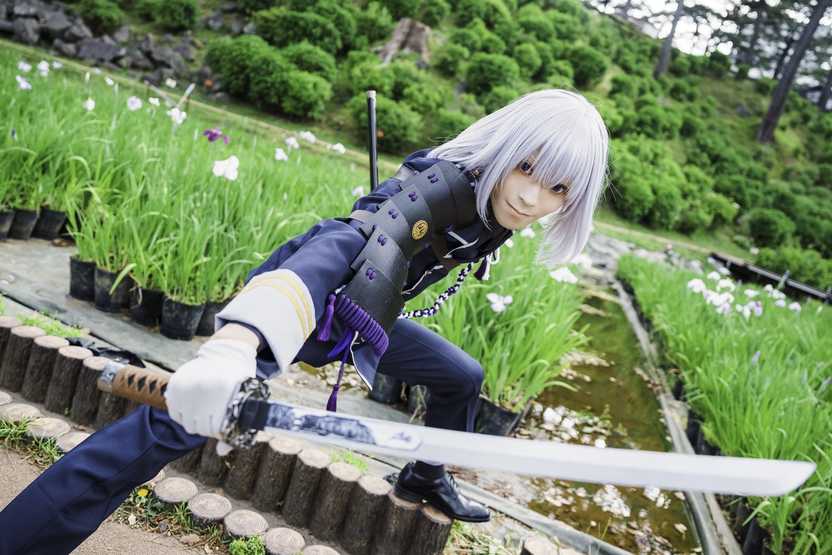 cosenagi's tweet photo. ** Cosplay / コスプレ **
骨喰藤四郎 / 刀剣乱舞ONLINE
Honebami Toushiro / Touken Ranbu ONLINE
Cosplay: 瀬凪 悠  [Haruka Senagi] (@senagi )
Photograph: hiiro (@hiirocos )
2023-05-06 小田原写真館  (@小田原城) #toukenranbucosplay https://t.co/UP7h4BchG0