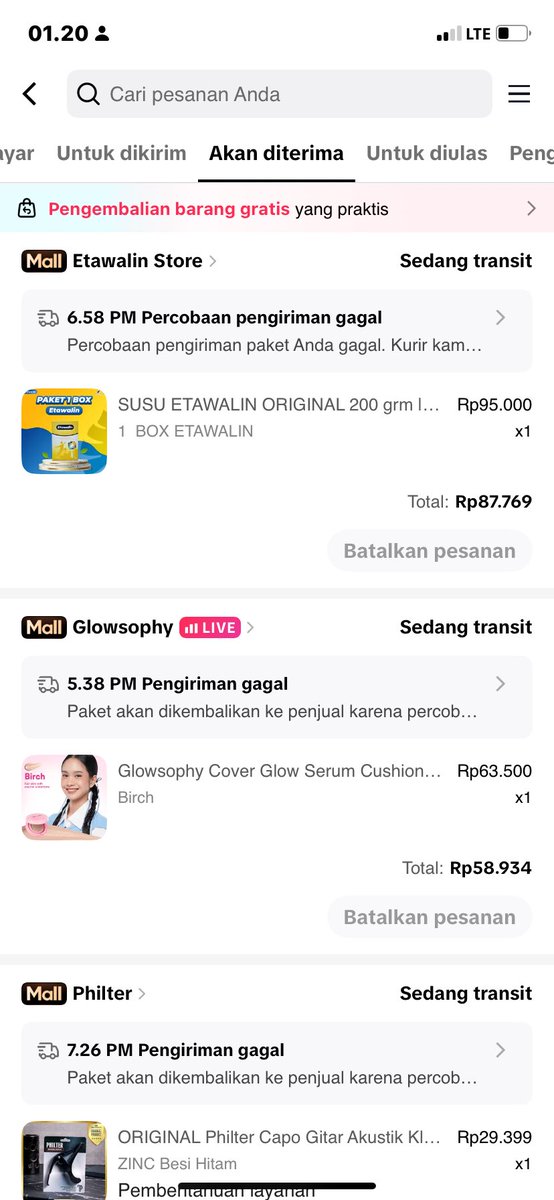 aksarawin_'s tweet photo. @gryffindodor @ShopeeID mau numpang jg, barang gue udah di tolak berkali kali pdhl gue dirumah gak ada dia datang, udah gue hubungi, gue sempet pesen barang lagi dan bener bener di refund sama ni kurir nakal banget, pdhl itu paket udh diskon https://t.co/jjKpS5f47b