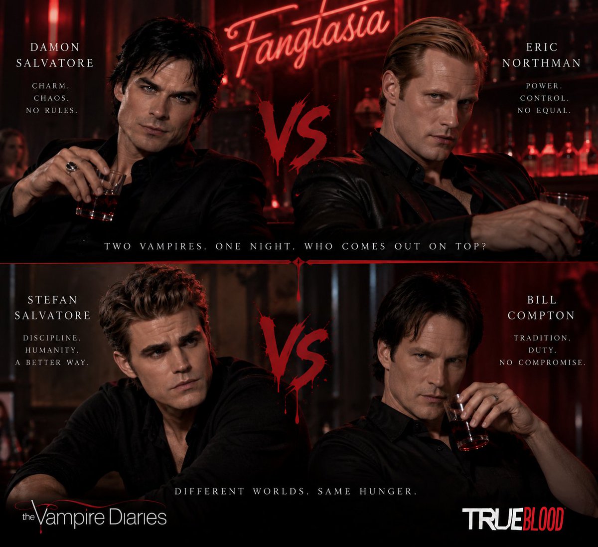 Michell62327932's tweet photo. Would Eric & Bill be friends with the Salvatore brothers or enemies? ๐ฉธ๐ What do you think would happen if these two vampire worlds collided? ๐งโโ๏ธ๐ฅ
#TrueBlood #TheVampireDiaries #DamonSalvatore #StefanSalvatore #EricNorthman #BillCompton https://t.co/m3w0ocURgi