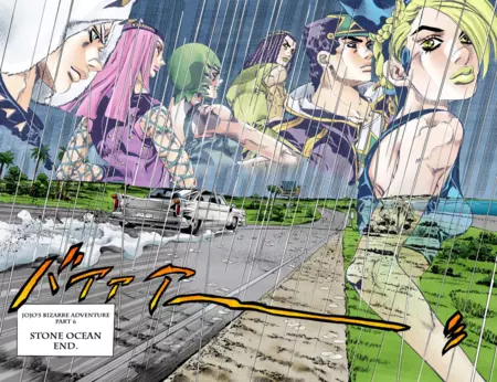 1deathdouspart's tweet photo. Qué enfermo de la cabeza Araki boludo, cómo vas a terminar un universo así de bien. https://t.co/kYH1kIVz6o