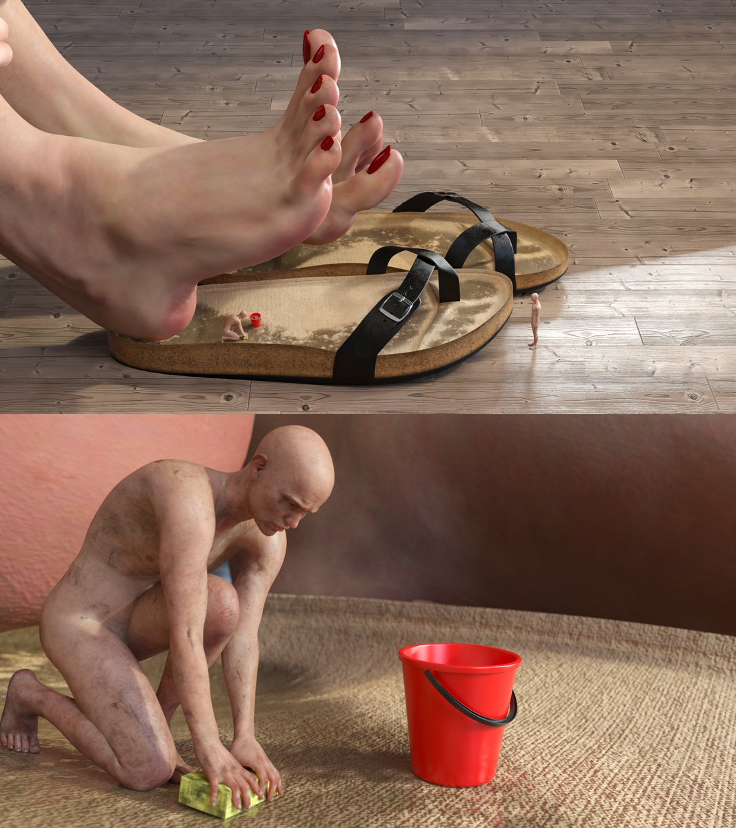 GoddessNiilta's tweet photo. Get to Work Like Your Friend!

#Giantess #GTS #TinyMan #ShrunkenMan #SizeFetish #Macrophilia #GiantessArt #TinyPeople #FootFetish #Soles #GiantessFeet #SizeDifference https://t.co/QxfOYBjP1n