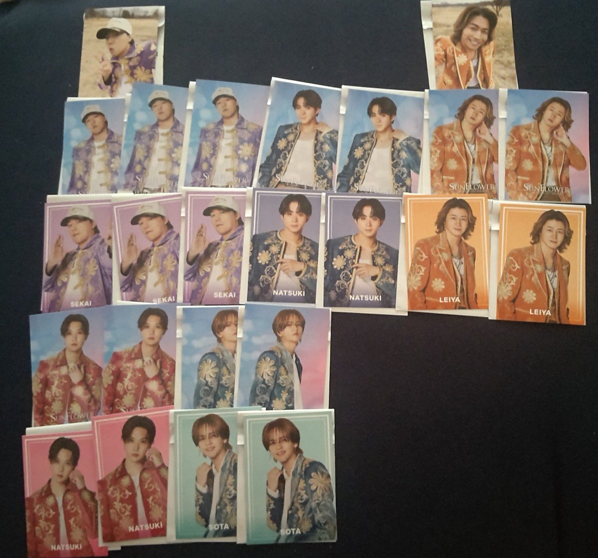 nenemingu's tweet photo. 【交換】FANTASTICS ファンタ SUNFLOWER SF BOT BTTM フォトカ アクスタ ガチャ

譲)画像1~4枚目

求)画像5枚目(リプに条件等記載)

郵送希望。
検索からでもお気軽にどうぞ。 https://t.co/YTXyPxZ4SW