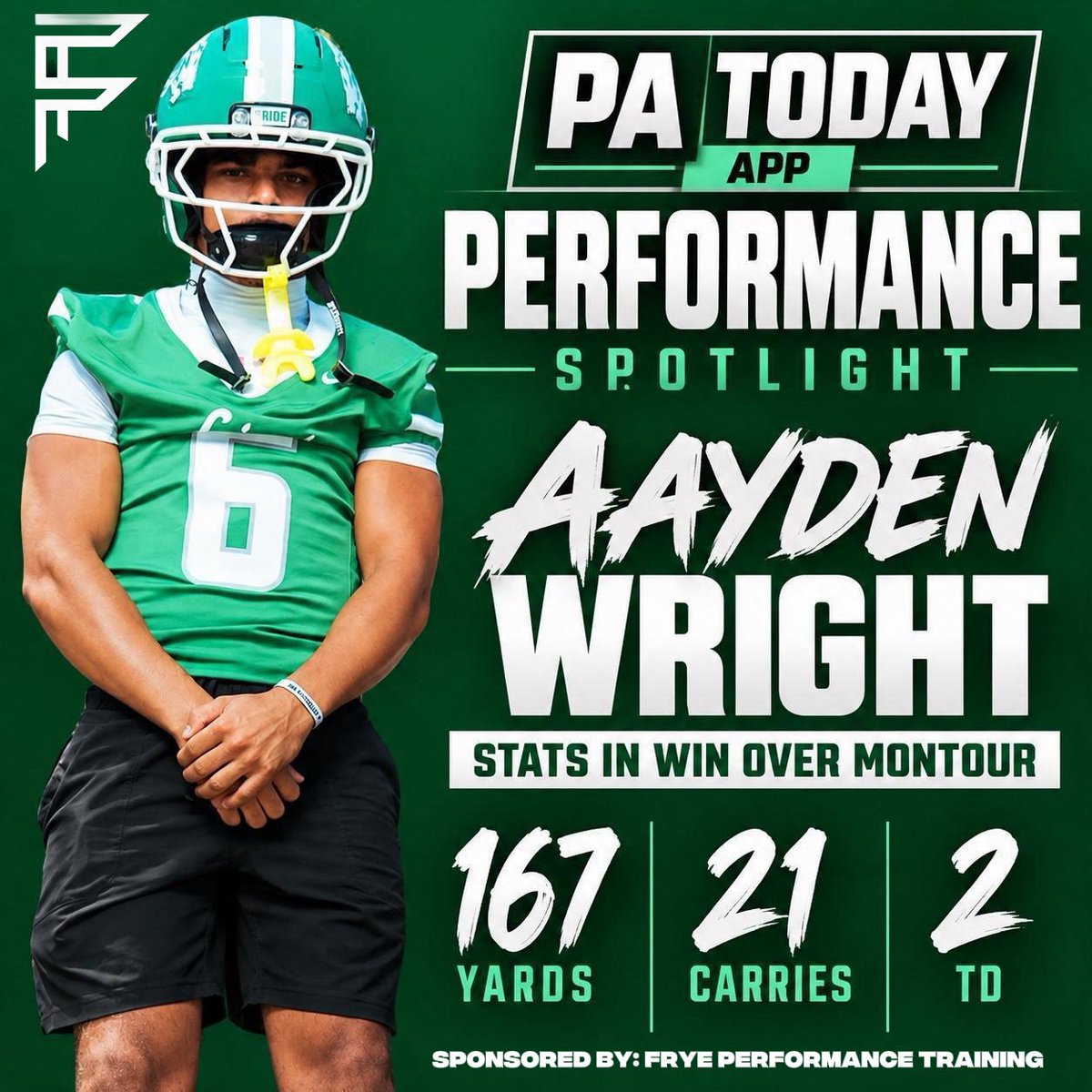 PA_TodaySports's tweet photo. PA Today App Performance Spotlight 

South Fayette RB - Aayden Wright 

#WPIAL https://t.co/KIBszTBm0C