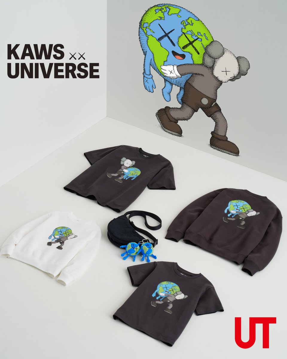 UNIQLO_JP's tweet photo. いよいよ���日9/14(月)販売開始！
KAWS UNIVERSE
￣￣￣￣￣￣￣￣
KAWSが描く「地球」・「月」・「太陽」とコンパニオンが並び、遊び心ある色使いと印象的な線画で、あたたかさとつながりを表現。
MENとKIDSのTシャツとスウェット、チャームが登場！
https://t.co/nleqXKOxBF
・UT・スウェットシャツは、おひとり様1商品1色柄につき2点までの販売とさせていただきます。
・チャームは、おひとり様1商品1色柄につき1点までの販売とさせていただきます。
・人気商品につき、ORDER & PICKおよび店舗在庫検索は対象外とさせていただきます。
