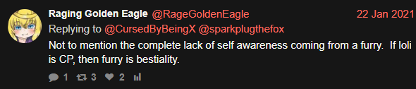 LARPONLINE02349's tweet photo. @CursedByBeingX @Tittyboy337 @GoddessMaria26 actually can I ask why you have been engaging in conversations about things like this for nearly 6 years? disgusting pedophile freak. no normal person would care this much https://t.co/Ji9lJ9is75
