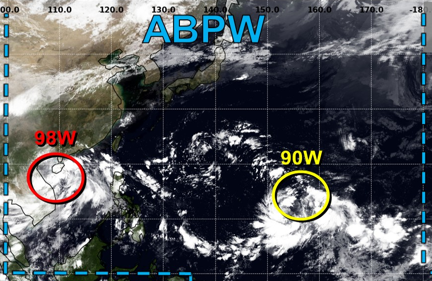 MattWestPacWX's tweet photo. 𝐀 𝐬𝐢𝐠𝐧𝐢𝐟𝐢𝐜𝐚𝐧𝐭 𝐭𝐫𝐨𝐩𝐢𝐜𝐚𝐥 𝐜𝐲𝐜𝐥𝐨𝐧𝐞 𝐜𝐨𝐮𝐥𝐝 𝐝𝐞𝐯𝐞𝐥𝐨𝐩 𝐢𝐧 𝐭𝐡𝐞 𝐖𝐏𝐀𝐂 𝐛𝐚𝐬𝐢𝐧 𝐧𝐞𝐱𝐭 𝐰𝐞𝐞𝐤. ⚠️

An area of low pressure (LPA) is currently being monitored over eastern Micronesia, and model guidance suggests that the disturbance could develop into a typhoon over the next several days while meandering across the western Pacific Ocean.

The Joint Typhoon Warning Center (JTWC) has assessed the disturbance as having a LOW chance of tropical cyclone formation within the next 24 hours and has temporarily designated it as Invest #90W. Meanwhile, the Japan Meteorological Agency (JMA) predicts that the system could reach the tropical cyclone (TC) threshold tonight or tomorrow morning, September 14.

𝟵𝟬𝗪 𝗶𝘀 𝗻𝗼𝘁 𝘆𝗲𝘁 𝗯𝗲𝗶𝗻𝗴 𝗺𝗼𝗻𝗶𝘁𝗼𝗿𝗲𝗱 𝗯𝘆 𝗣𝗔𝗚𝗔𝗦𝗔, 𝗮𝘀 𝗶𝘁𝘀 𝗰𝗲𝗻𝘁𝗲𝗿 𝗶𝘀 𝘀𝘁𝗶𝗹𝗹 𝗹𝗼𝗰𝗮𝘁𝗲𝗱 𝗼𝘂𝘁𝘀𝗶𝗱𝗲 𝘁𝗵𝗲 𝗮𝗴𝗲𝗻𝗰𝘆'𝘀 𝗺𝗼𝗻𝗶𝘁𝗼𝗿𝗶𝗻𝗴 𝗱𝗼𝗺𝗮𝗶𝗻, 𝗲𝗮𝘀𝘁 𝗼𝗳 𝟭𝟱𝟱°𝗘.

According to the weather models, the LPA will move very slowly while tracking northwestward over the next 24–48 hours. Beginning Tuesday, September 15, a favorable environment is expected to help the disturbance consolidate, and it could reach tropical storm intensity by the middle of next week. Later next week, the upper-level environment is forecast to become extremely favorable for more rapid intensification, potentially allowing the system to reach typhoon intensity.

Track-wise, since the system has only recently developed and the models have just initialized their respective runs, there is currently a huge disparity among their projected tracks, ranging from the Ryukyu Islands to east of Honshu, Japan.

So far, it has a low chance of entering the Philippine Area of Responsibility (PAR).

The next international storm name in the list is #Dujuan.

𝗗𝗶𝘀𝗰𝗹𝗮𝗶𝗺𝗲𝗿: 𝗦𝗶𝗻𝗰𝗲 𝘁𝗵𝗶𝘀 𝗶𝘀 𝗮 𝗹𝗼𝗻𝗴-𝗿𝗮𝗻𝗴𝗲 𝗳𝗼𝗿𝗲𝗰𝗮𝘀𝘁, 𝘀𝗶𝗴𝗻𝗶𝗳𝗶𝗰𝗮𝗻𝘁 𝗰𝗵𝗮𝗻𝗴𝗲𝘀 𝘁𝗼 𝘁𝗵𝗲 𝘀𝗰𝗲𝗻𝗮𝗿𝗶𝗼𝘀 𝗺𝗲𝗻𝘁𝗶𝗼𝗻𝗲𝗱 𝗮𝗯𝗼𝘃𝗲 𝗮𝗿𝗲 𝗵𝗶𝗴𝗵𝗹𝘆 𝗹𝗶𝗸𝗲𝗹𝘆.

📷: Himawari-9 via Dapiya, JMA, JTWC, Tropical Tidbits