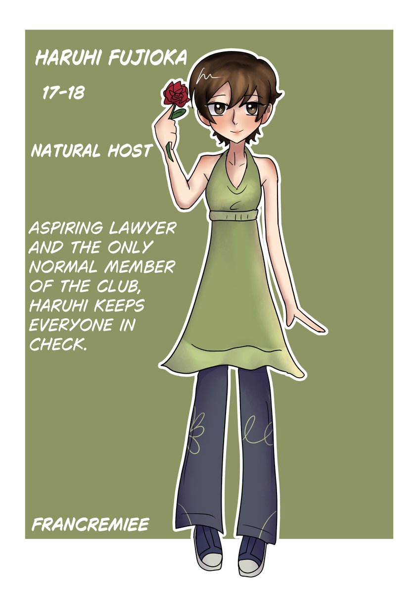 frankiealcremie's tweet photo. #haruhifujioka #ohshc #Ouran #ohshc_fa https://t.co/THGrzsg73c