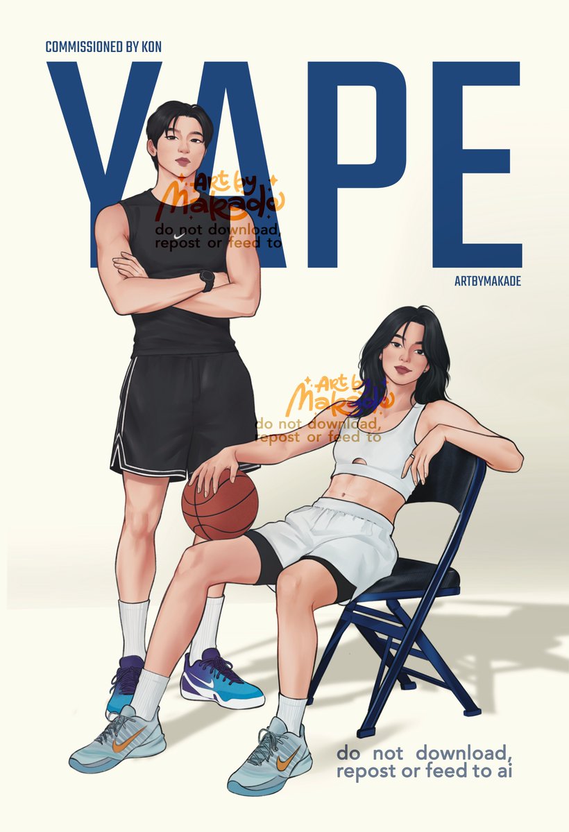 untitledblue's tweet photo. THE YAPES ❤️‍🔥 
₊˚⊹♡ commissioned by @forzaferriera

Kon will also giveaway a few copies of these hawt fanart at MIBF today. 💘 Catch her at MIBF todzayyyyy!  

‼️PLEASE DO NOT DOWNLOAD, REPOST OR EDIT #OffTheRecordWP #arrowheads #artbymakade https://t.co/KxHiOXMxbP