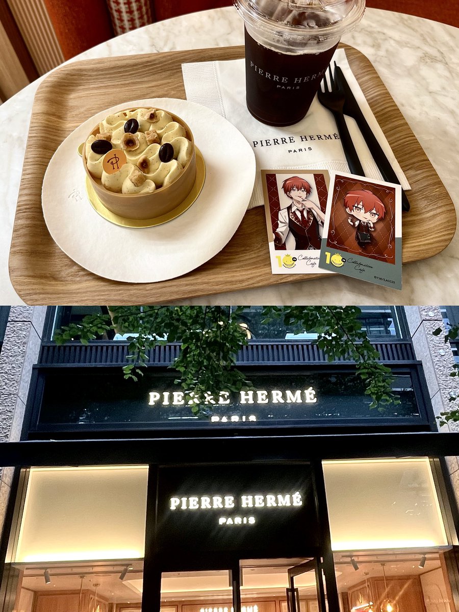 k4rS2k's tweet photo. 📍 PIERRE HERME PARIS / 丸の内

赤色が映える大理石カフェ✧*｡
マカロンが有名だけど、ケーキもとても美味しかった➿🎀
外のテラス席のテーブルは黒大理石調だから天気のいい日はそっちも楽しみたい💭
． https://t.co/RDU8mnzLlM