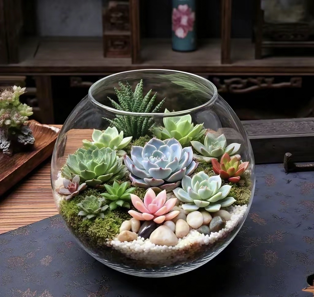 bircd281231's tweet photo. Just upcycled an old glass jar into a cute succulent planter—$0 craft win for my tiny apartment!  #DIYCrafts， https://t.co/pYCqMUQgIM