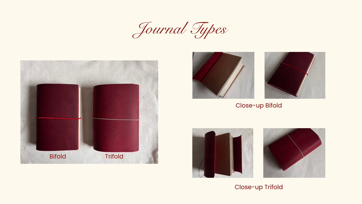 sevennthseal's tweet photo. Bespoke Leather Journal by the laika project 🔖

Material: high-quality cowhide leather
Production days: 3-10 days
Full customization + embossing
Shipped from Bandung

Pre-order through: https://t.co/Ya9RpwFAol https://t.co/WXjtqWpQUJ