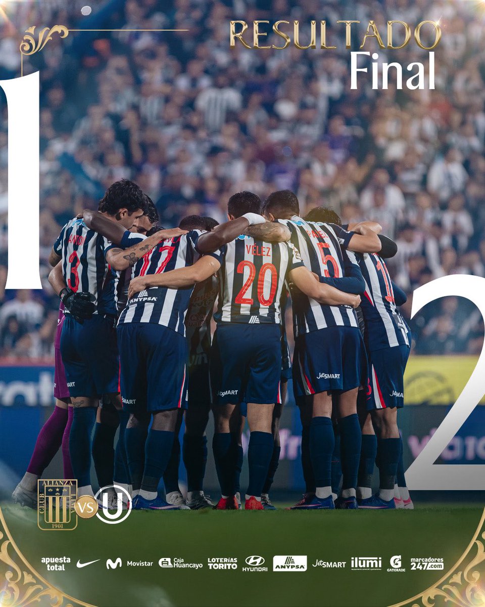 ClubALoficial's tweet photo. ⚪️ 𝐅𝐈𝐍𝐀𝐋 𝐃𝐄𝐋 𝐏𝐀𝐑𝐓𝐈𝐃𝐎 🔵

🏆 Fecha 9 Torneo Clausura @Liga1TeApuesto 

@ClubALoficial 1-2 Universitario  

#125AñosDeEternidad
#SeamosEternos https://t.co/RTYEO8x6qc