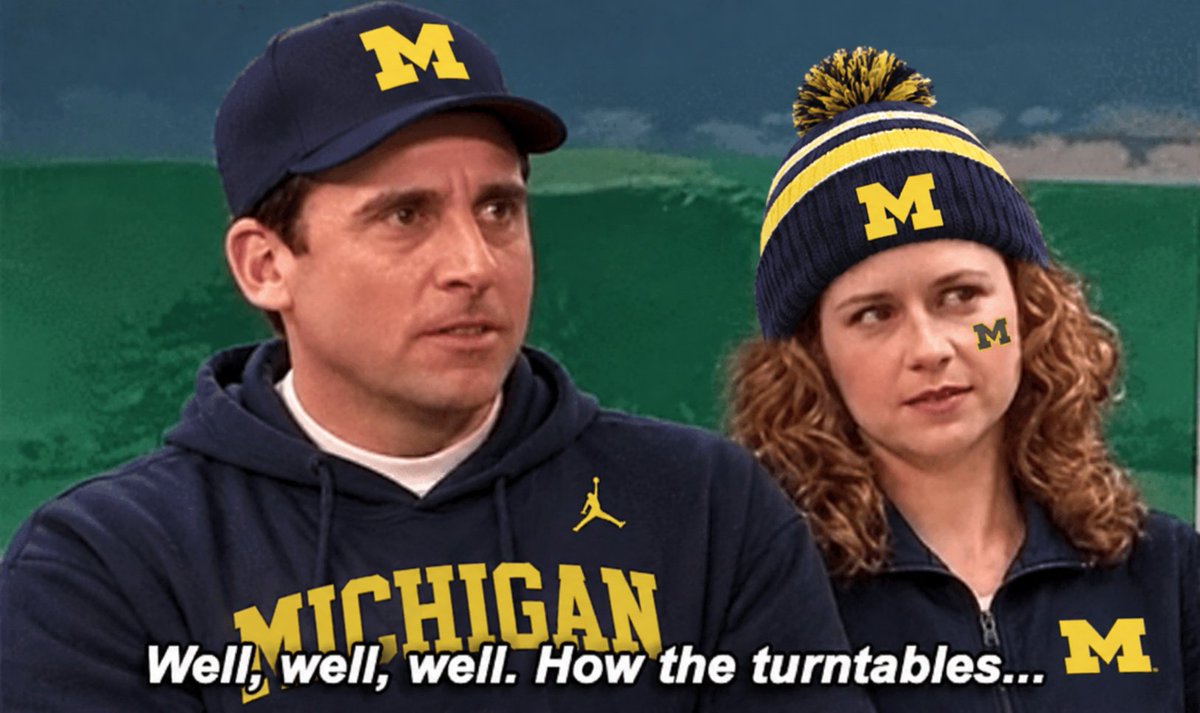 CSOonX's tweet photo. Michigan fans watching Ohio State implode vs. Texas: https://t.co/6L5lNJLNl9