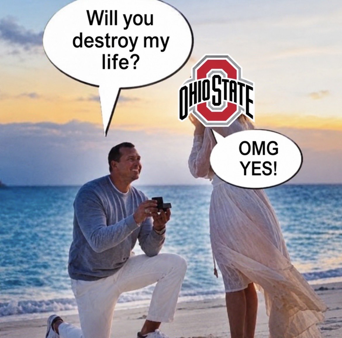 Buckeye_Mob's tweet photo. She said yes! https://t.co/WsLtiwaWDA