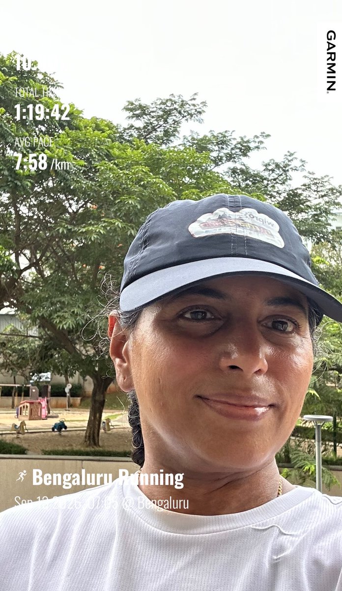 NagavidyaR's tweet photo. 10k after a long time ππββοΈ
Feels sooo good !
#Run #Runner #RunWhileyouCan #StayFit #FitOver40 #BangaloreRunners https://t.co/txrYj0CJJQ