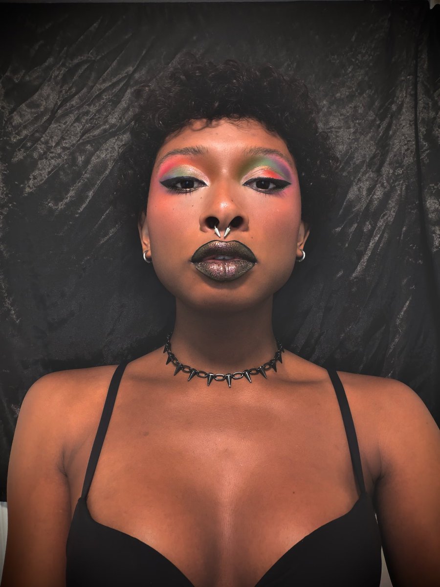 EizaAnarchy's tweet photo. Rainbow eye makeup look https://t.co/vQStCovgG4