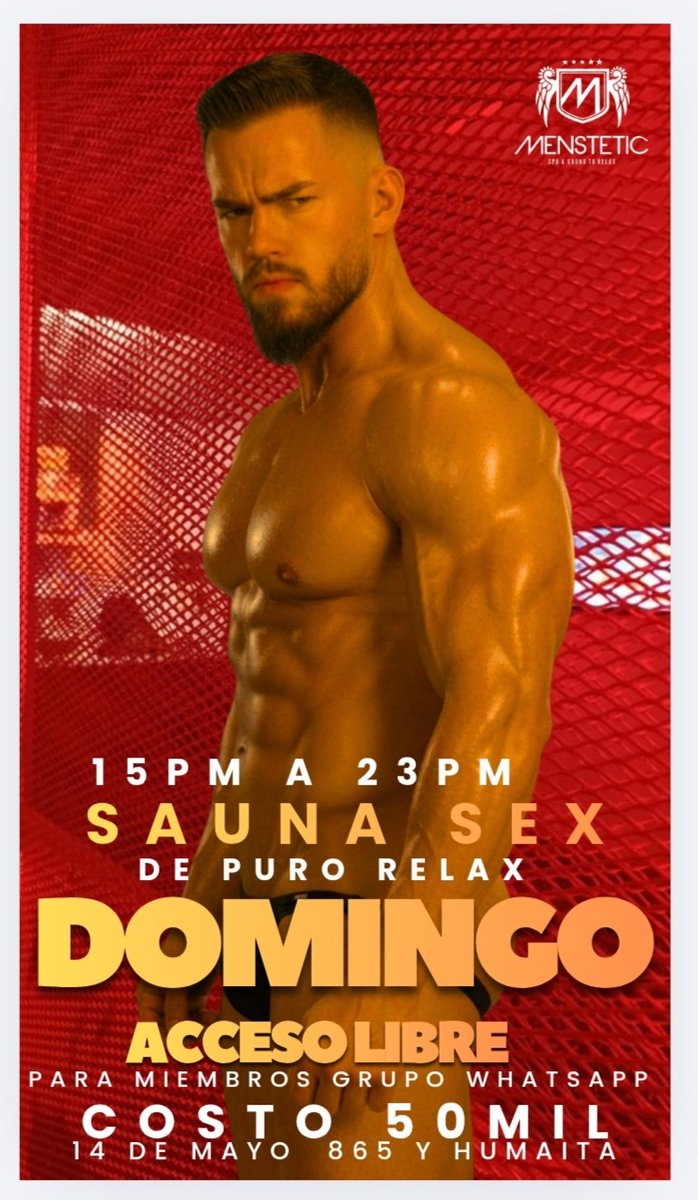 menstetic_sauna's tweet photo. Listos para hoy domingo en el sauna 
Dale RT y comenta para ganarte una invitación especial para la tarde sensacional que siempre sucede en nuestros laberintos https://t.co/wM0MmIdu5M