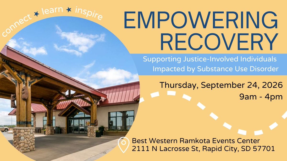 startsdprogram's tweet photo. Together, we can celebrate, strengthen, and inspire our communities! 💙 #startsd #recovery #SouthDakota

Take a peek at more details &amp; sign up for this FREE event at: https://t.co/PAaf5U88JI https://t.co/fcYzx11YtE