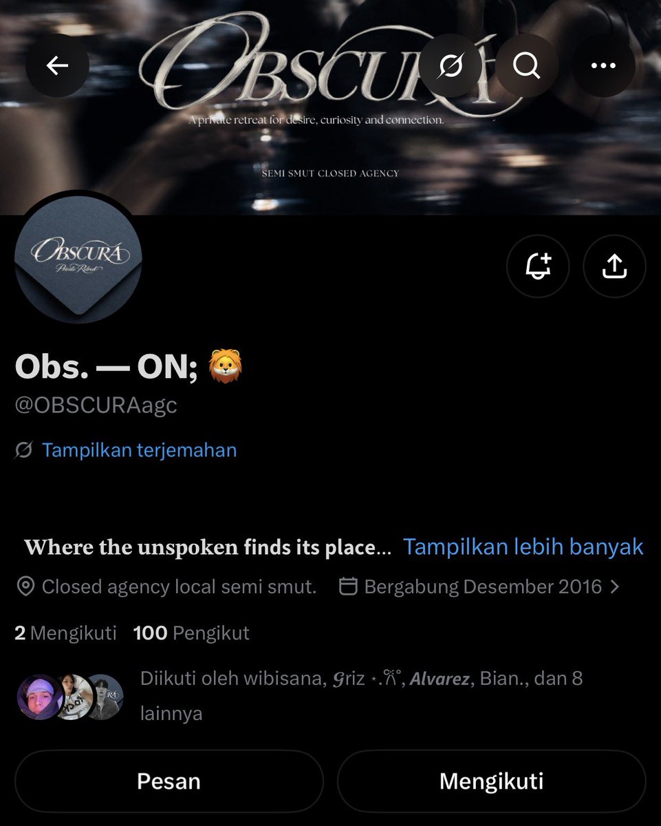 rosalyners's tweet photo. Udah 100 min ayo opreg @OBSCURAagc @OBSCURAsub https://t.co/H3DZUBlUVW