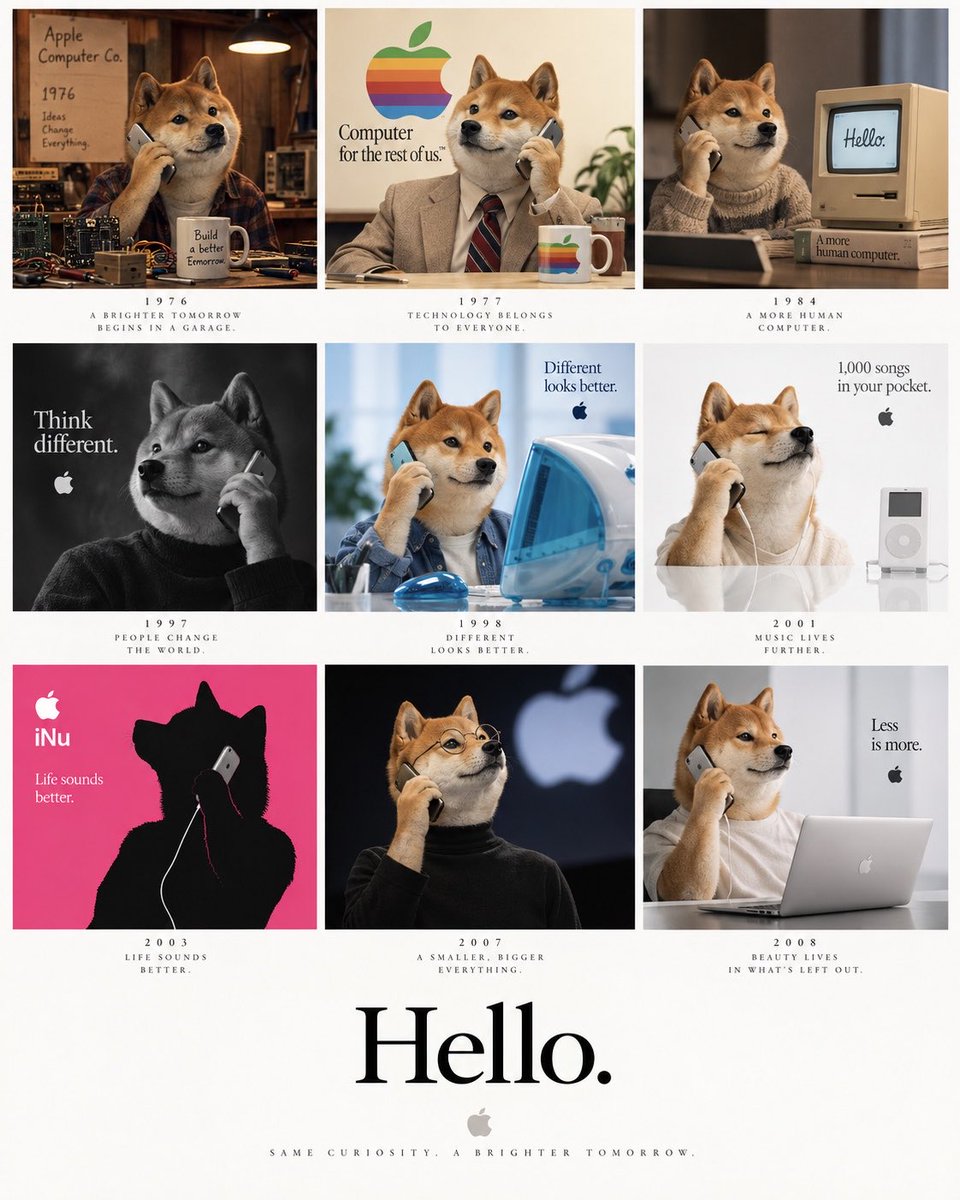 iNuApple's tweet photo. Hello. 

Same curiosity. A brighter tomorrow. 

iNu. https://t.co/U8Jvjjmu5i