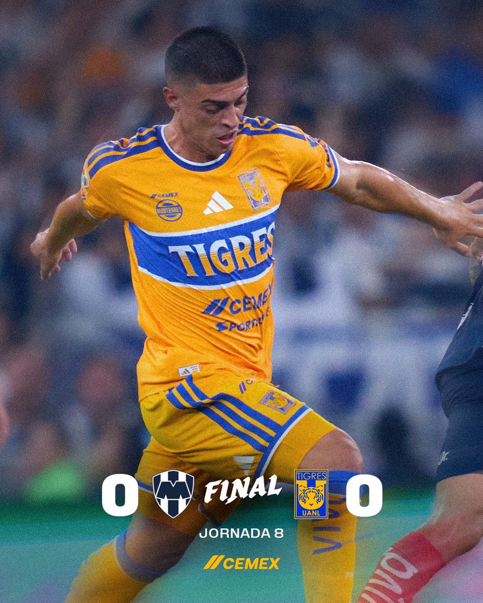 TigresOficial's tweet photo. 🐯 Termina el Clásico Regio 143 y nos llevamos un punto a casa.

@CEMEXMx

#SiempreContigo 👊🏼 #EstoEsTigres 🐯 https://t.co/hAY05oqNFT