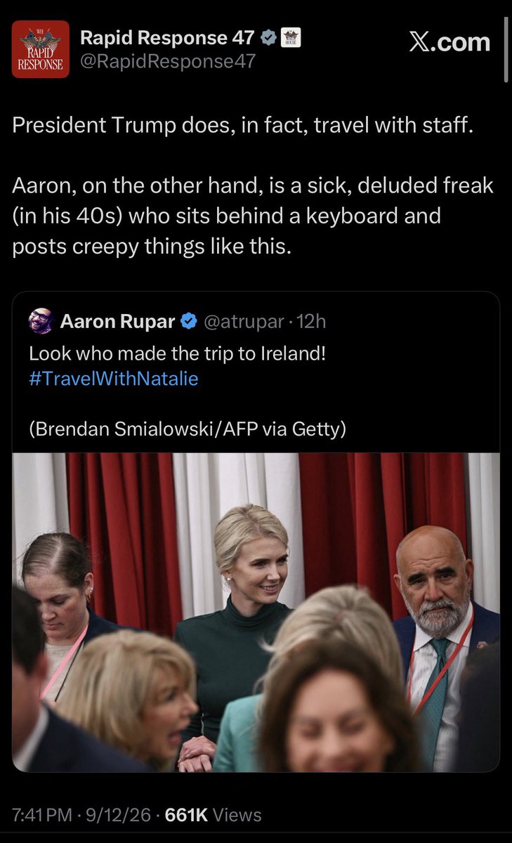 atrupar's tweet photo. The taxpayer-funded White House incitement account is now attacking me for [checks notes] being in my 40s https://t.co/eBvK5CKBXR
