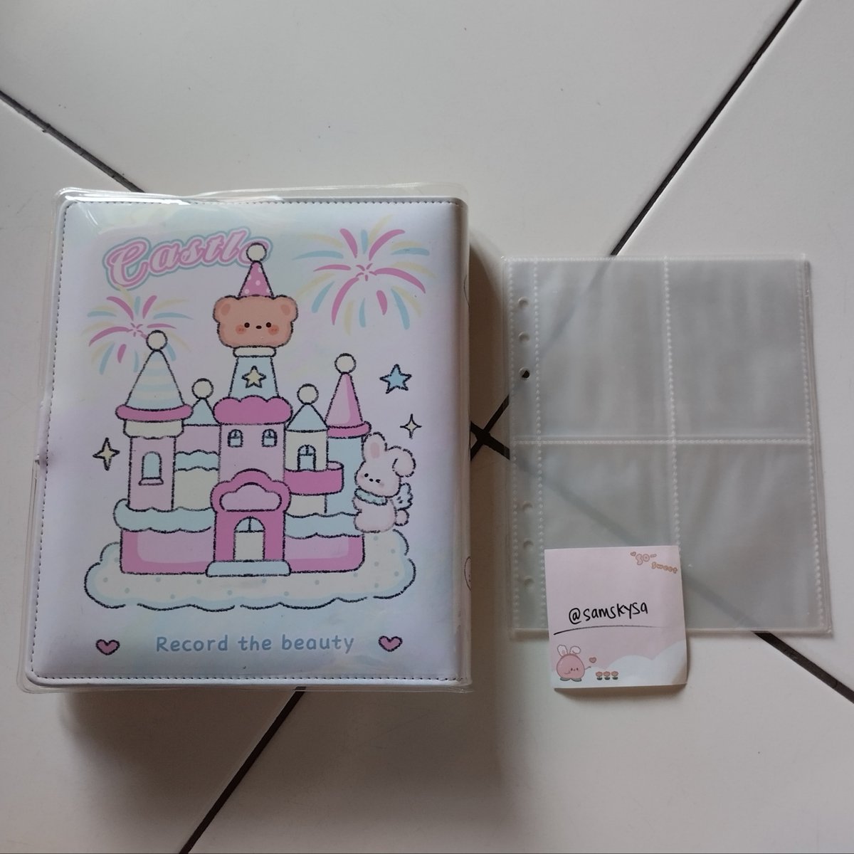 samskysa's tweet photo. WTS want to sell

Binder A5 iphshop Karosel
include :
• cover binder
• New Sleeve 4p 10pcs (no merk)
uk pocket sleeve 6.5cm × 9.5cm

💸 90k all, exc admin shopee
splitpay only

t. photocard 6 ring album kolbuk collect book pink iphshop preloved https://t.co/IBJh215iNe