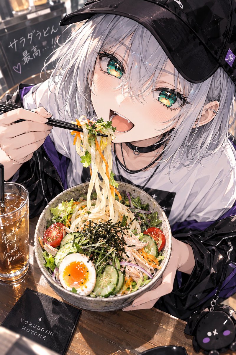 yoruboshihotone's tweet photo. お昼ゴハン👀✨
外は大雨
私はずぶ濡れ

でもサラダうどんは美味しい🥗
最近私は毎日うどんばっかり食べます🥰

ラーメンよりうどん
比率は１:9のレベルです✨
ラーメンも大好きだけどねっ🍜 https://t.co/9emLXJPolu