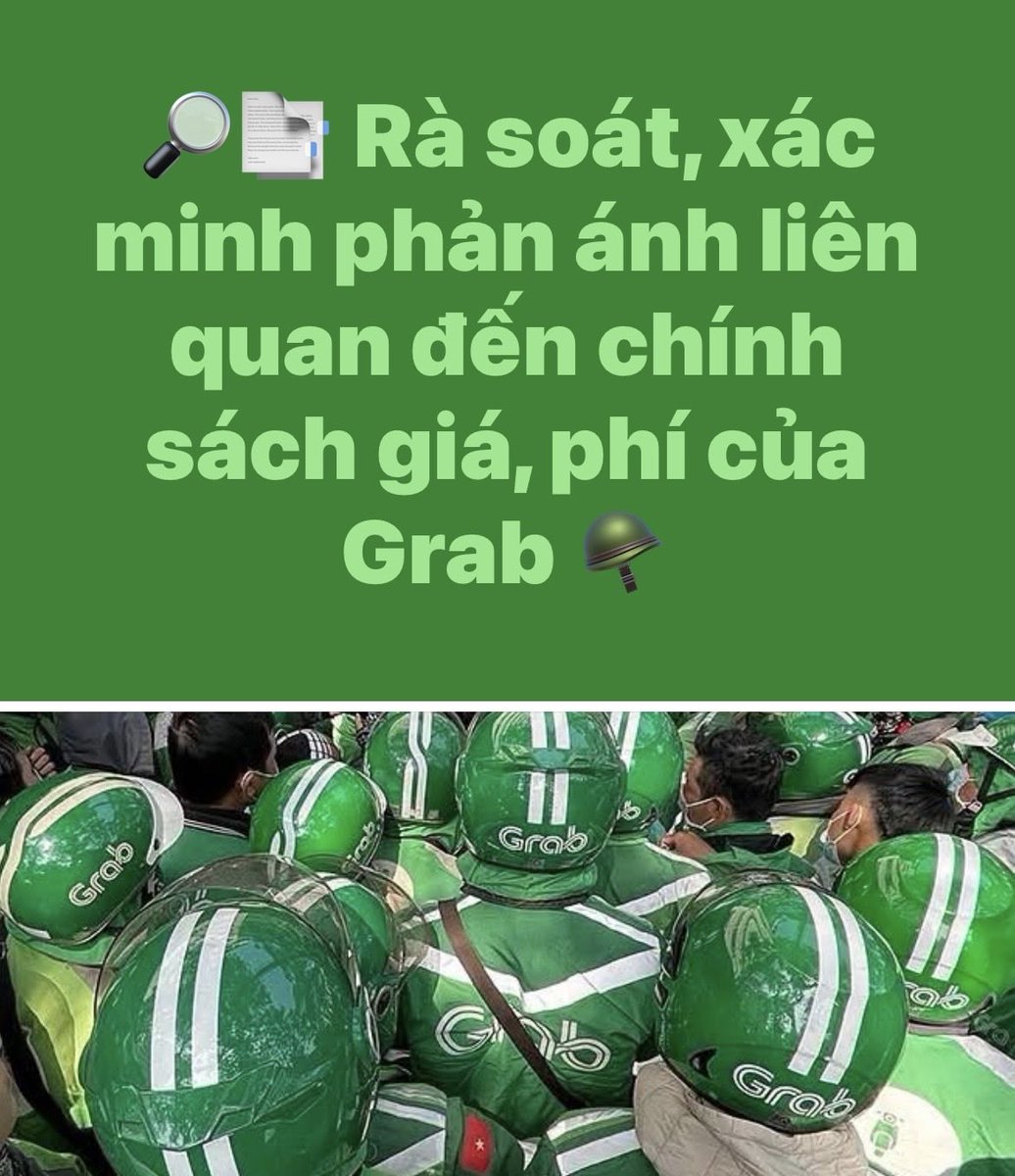crytogamefi47's tweet photo. Chính phủ đã lắng nghe các anh Grab rồi 

Rà soát, xác minh những vấn đề liên quan đến giá cước, phí và quyền lợi tài xế là tín hiệu ��áng chú ý. https://t.co/4WG7eHA4Na